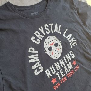Friday The 13th Camp Crystal‎ Lake Men's Short Sleeve T-Shirt Black 2XL